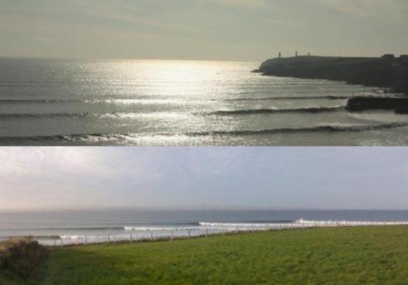 two views of sea